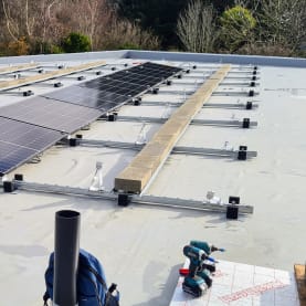 Solar panel mounting equipment